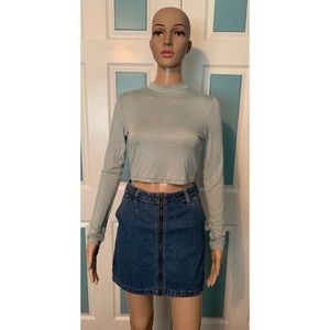 Shein Form Fitted Long Sleeve Crop Top.  Sz-Small